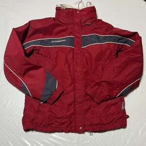 Vintage Columbia Vertex Core Interchange Hooded Winter Red Jacket - Women M